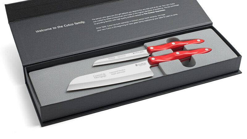 2 Products Santoku-Style Cook's Combo Product in Deluxe Gift Box